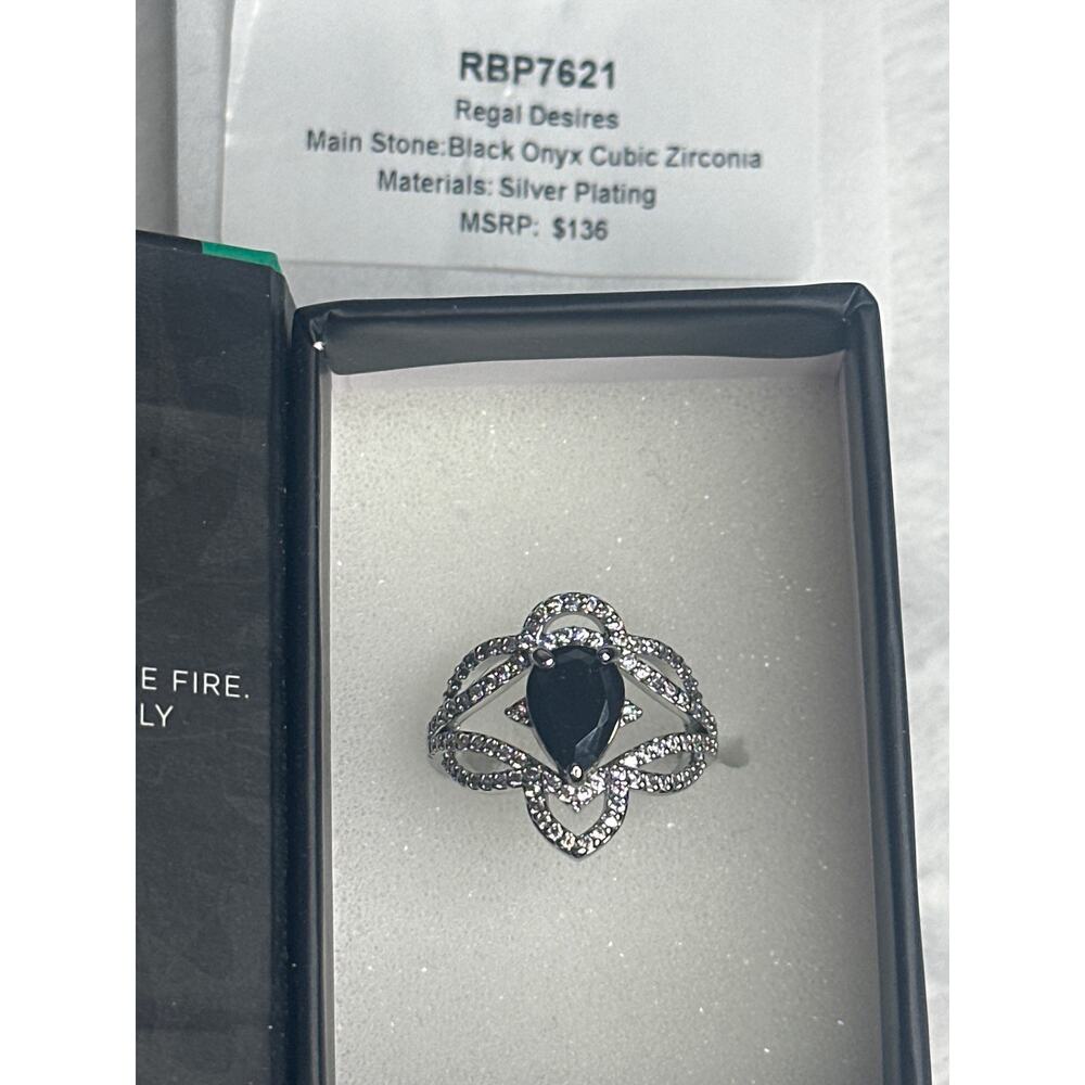BP RBP7621 Reign Villains Size 7 Ring Black Onyx CZ